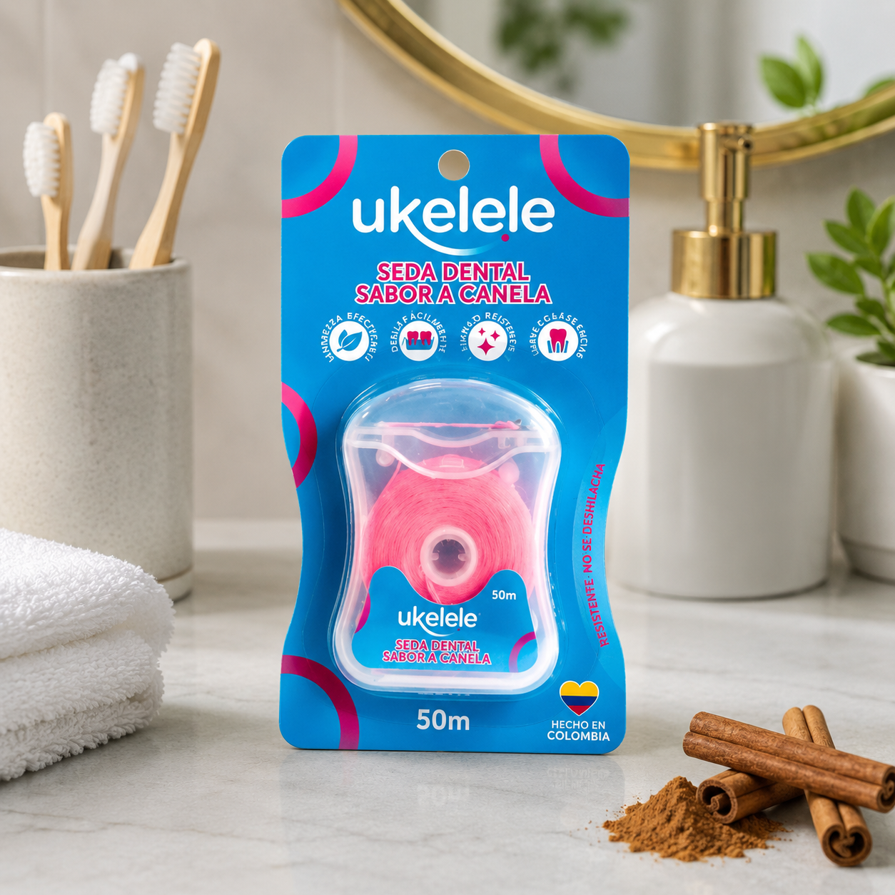 Seda Dental Ukelele canela  x 50 MTRS