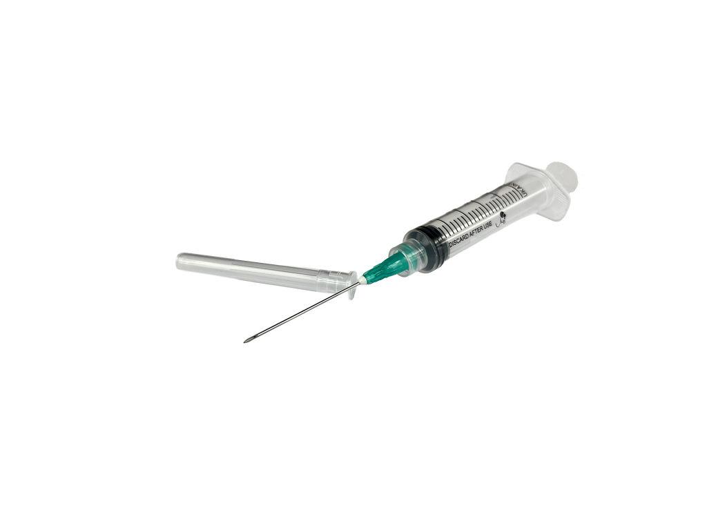 Jeringas Esteriles de 5ml/21G x 100 UND