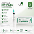 Jeringas Esteriles de 5ml/21G x 100 UND