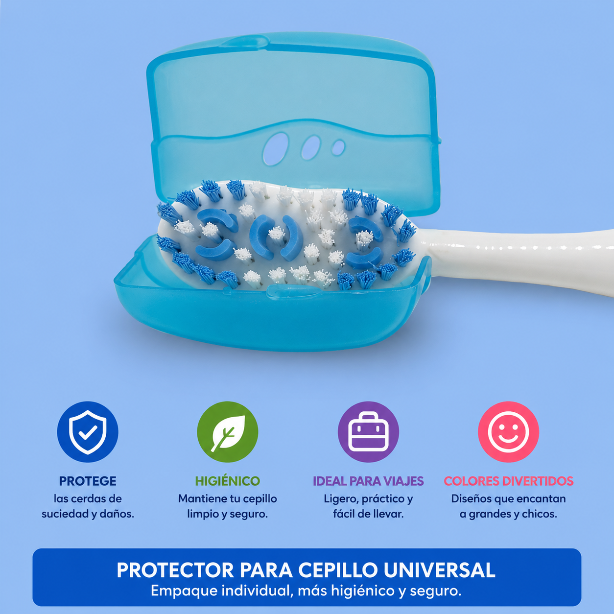 Protector de Cerdas Universal para Cepillo Dental