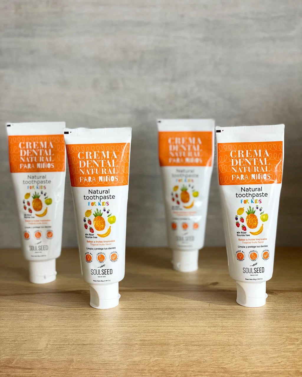 Crema dental niños SIN FLUOR (soulseed)