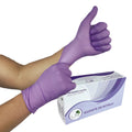 Guante Nitrilo morado cal 7 x 100 und