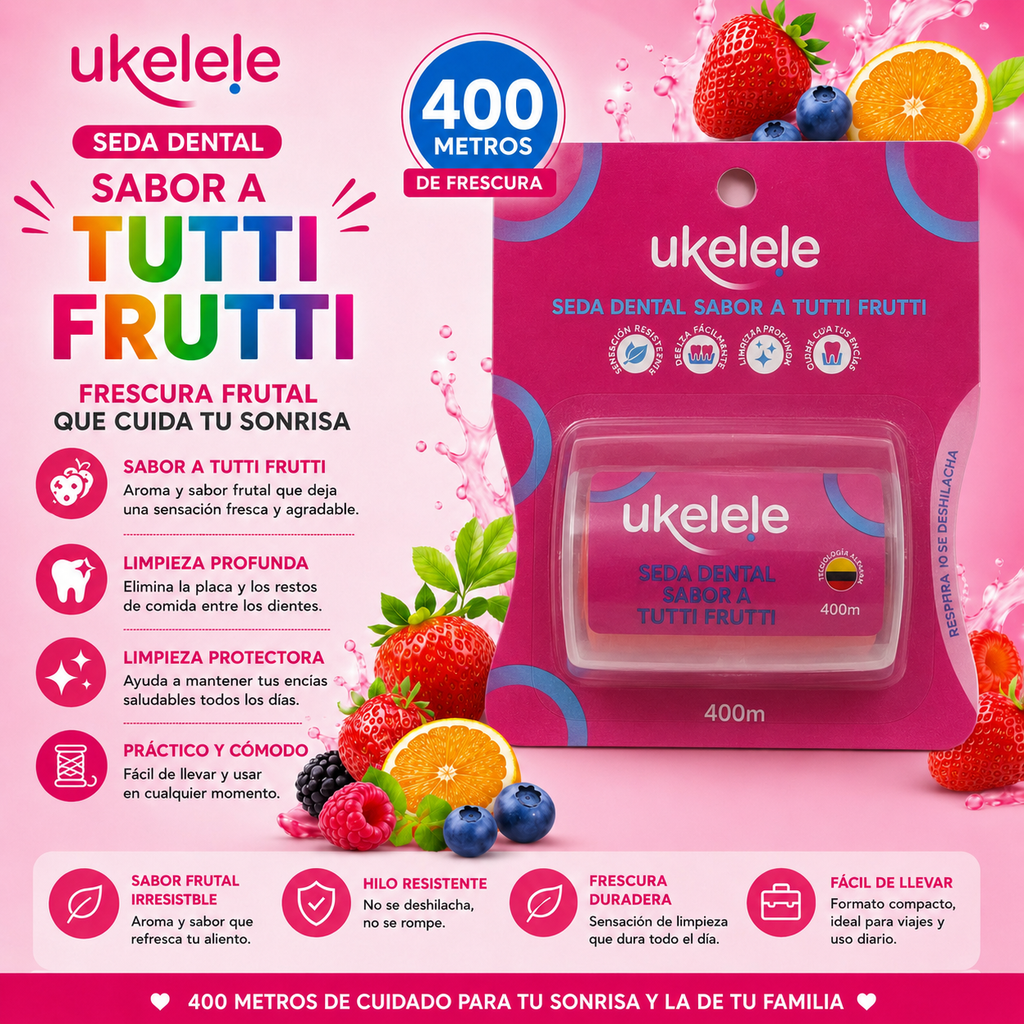 Seda Dental Ukelele tutti frutti x 400 MTRS