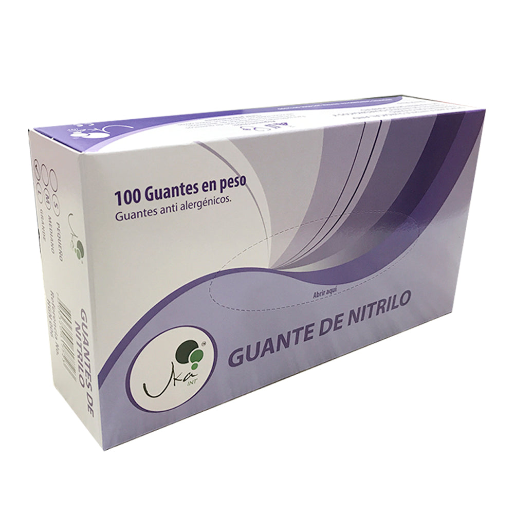 Guante Nitrilo morado cal 7 x 100 und