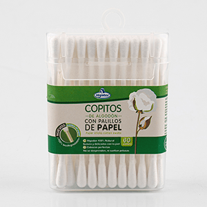 Copitos Ecológicos con Palillo de Papel - Estuche x 60 Unidades