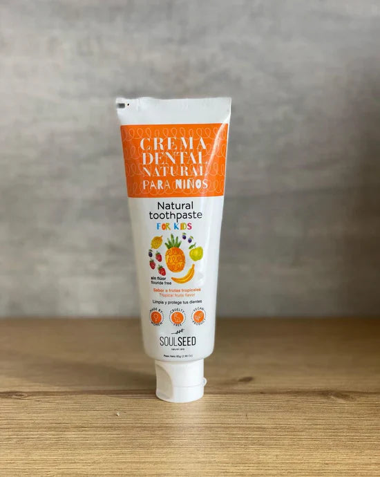 Crema dental niños SIN FLUOR (soulseed)