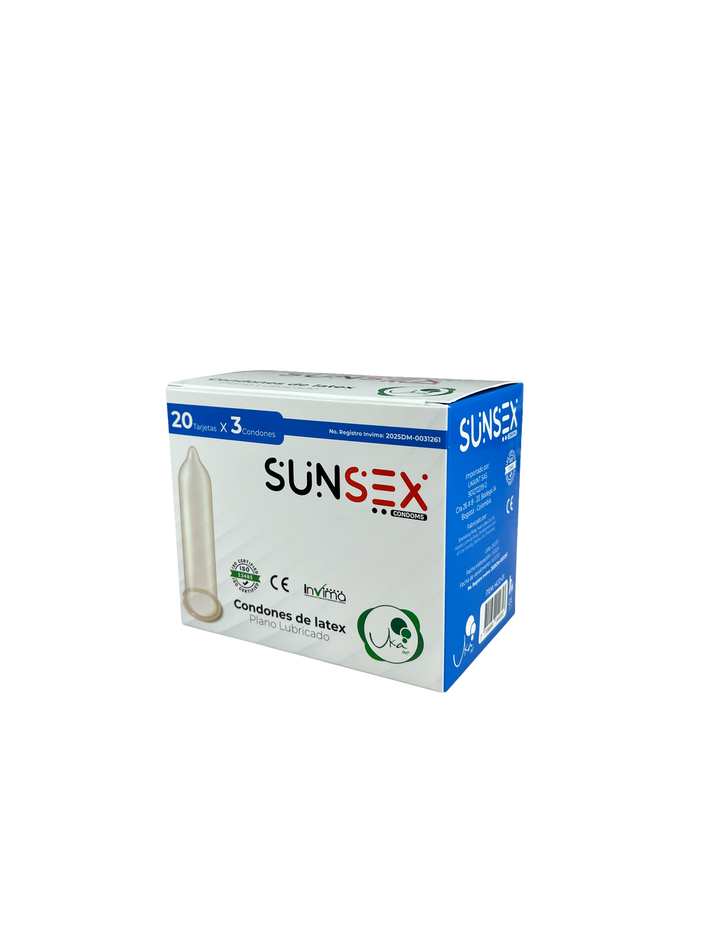 Condones Planos x 60 Und -SUNSEX