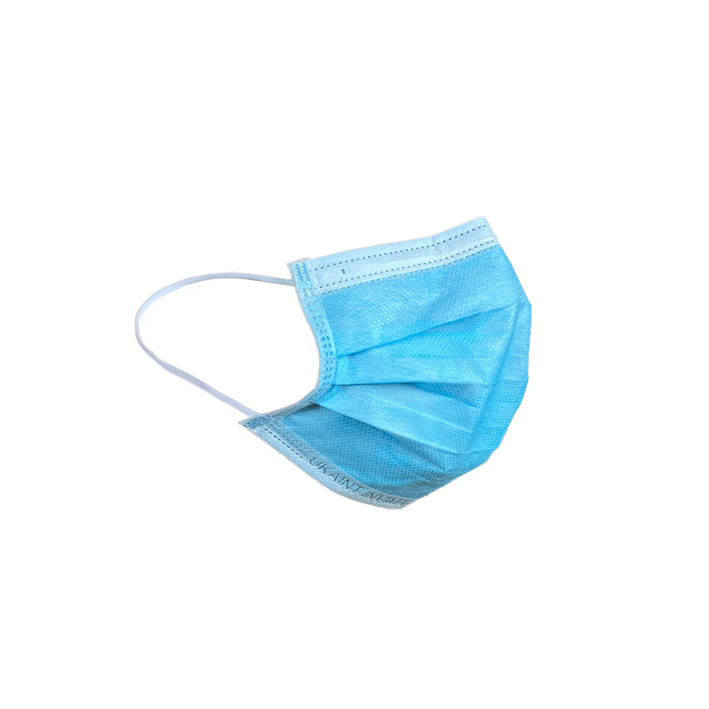 Tapabocas Azul sin Empaque Individual x 50 UND