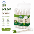 Copitos Ecológicos con Palillo de Papel - Estuche x 60 Unidades