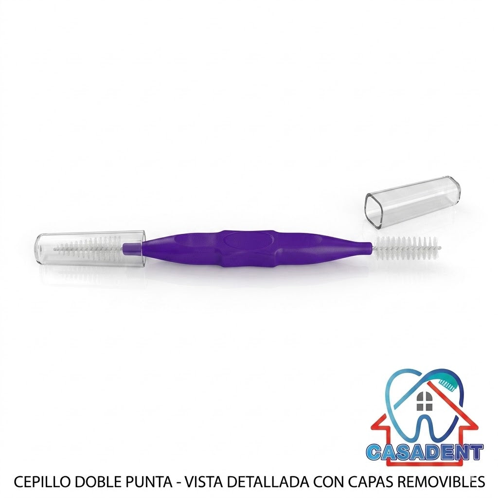 Cepillo interdental doble punta