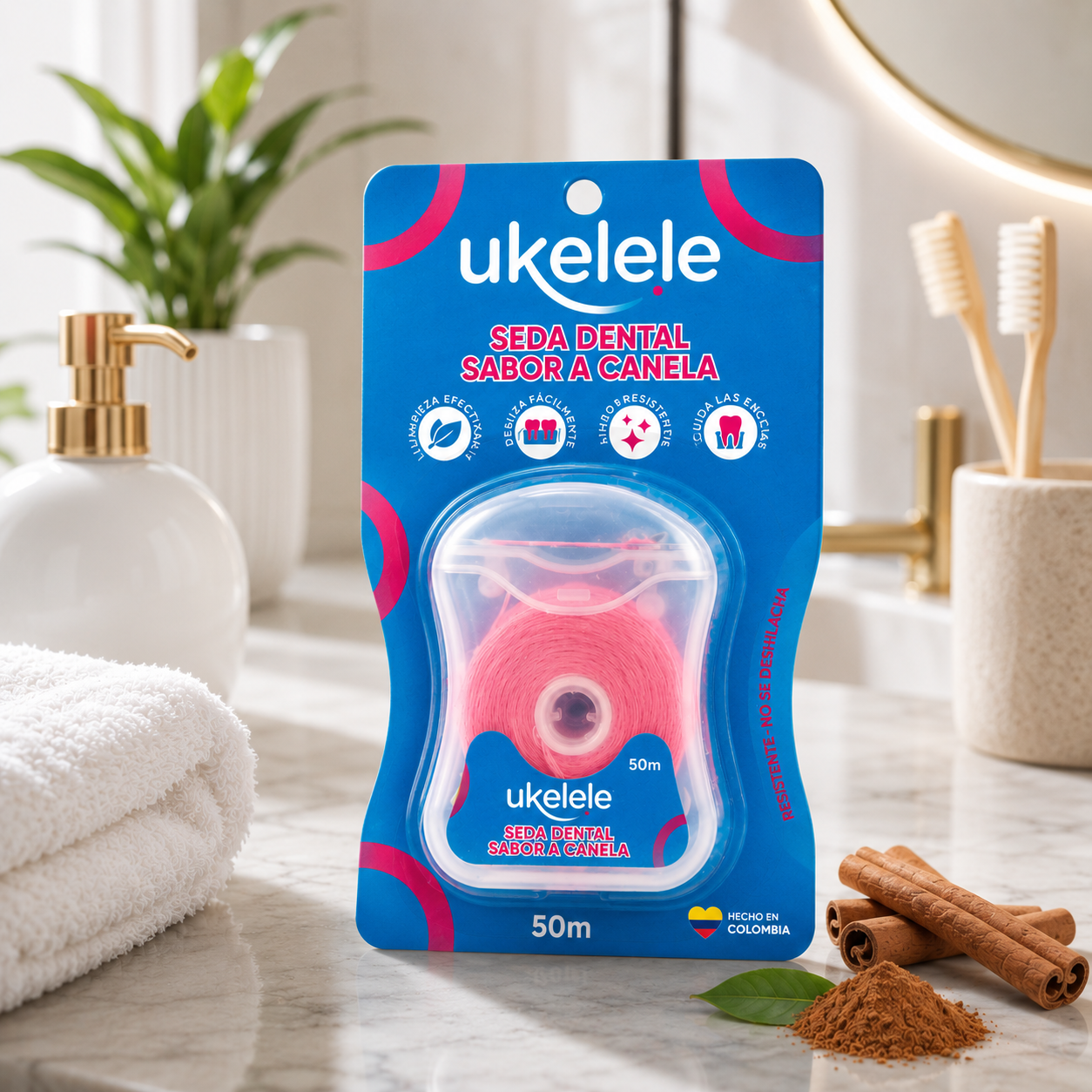Seda Dental Ukelele canela  x 50 MTRS