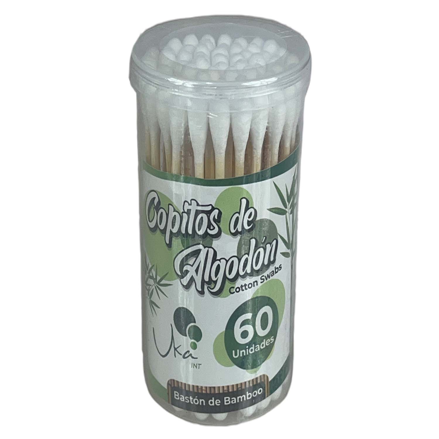 Copitos de Algodon bambú x 60 und