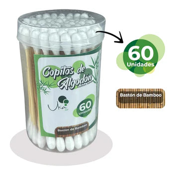 Copitos de Algodon bambú x 60 und