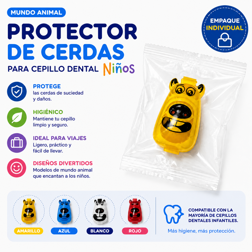Protector de cerdas para cepillo dental Niños
