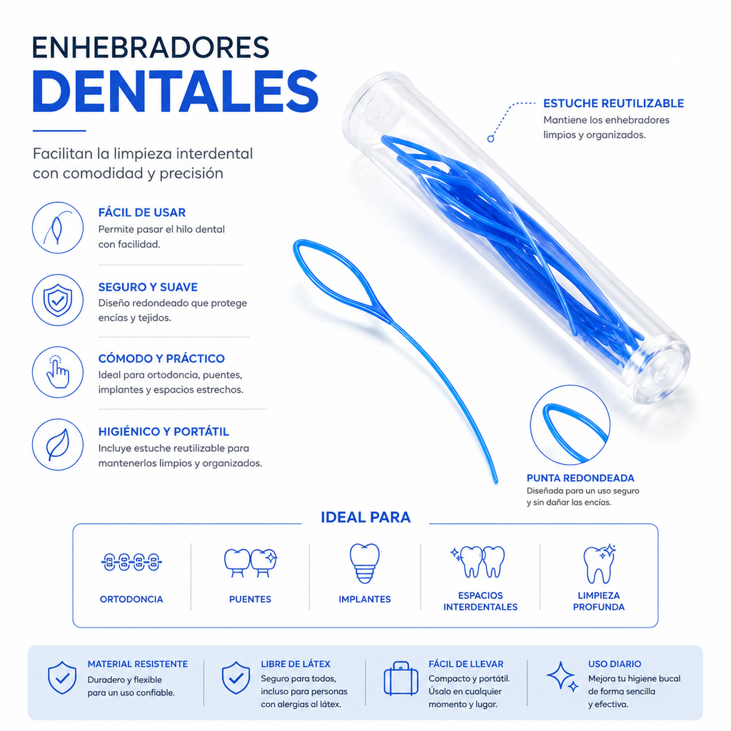 Enhebrador dental