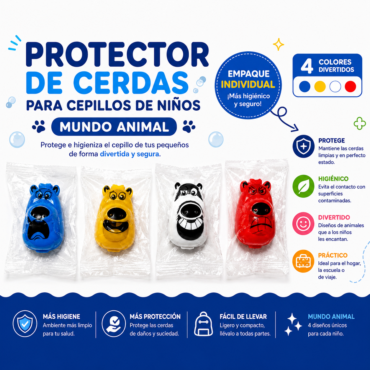 Protector de cerdas para cepillo dental Niños