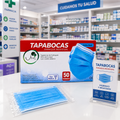 Caja de Tapabocas Desechables Azules - Empaque Individual (50 Unidades)