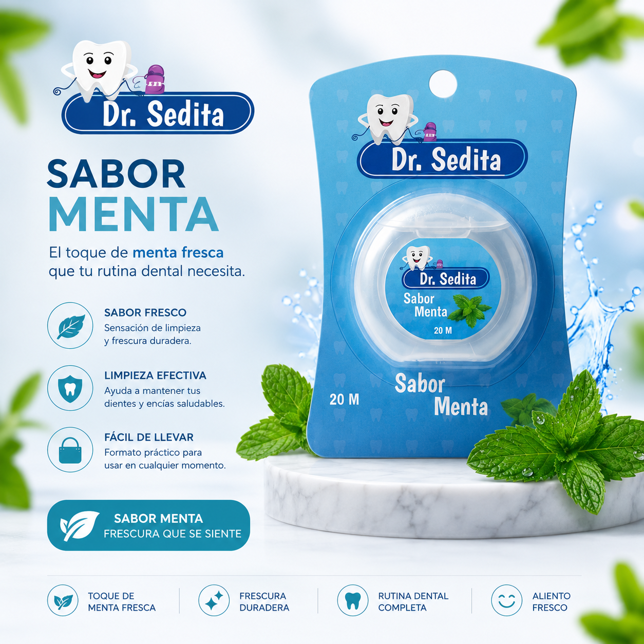 Seda Dental Dr. Sedita - Sabor Menta (20m)