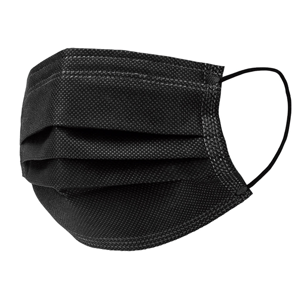 Tapabocas Negro caja x 50 UND (Empaque Individual) Ideal para clínicas y droguerías