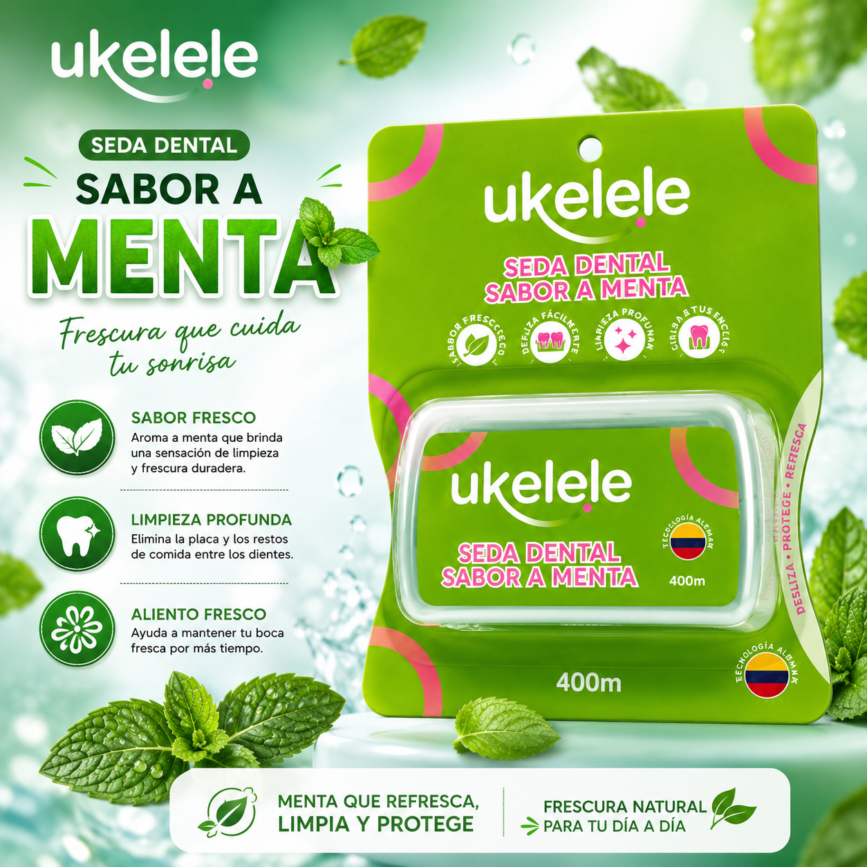 Seda Dental Ukelele Menta x 400 MTRS