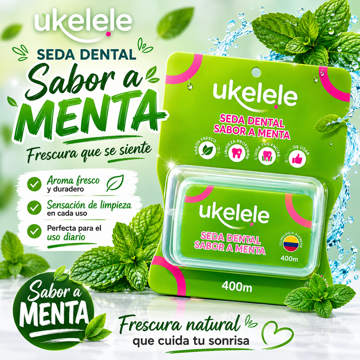 Seda Dental Ukelele Menta x 400 MTRS