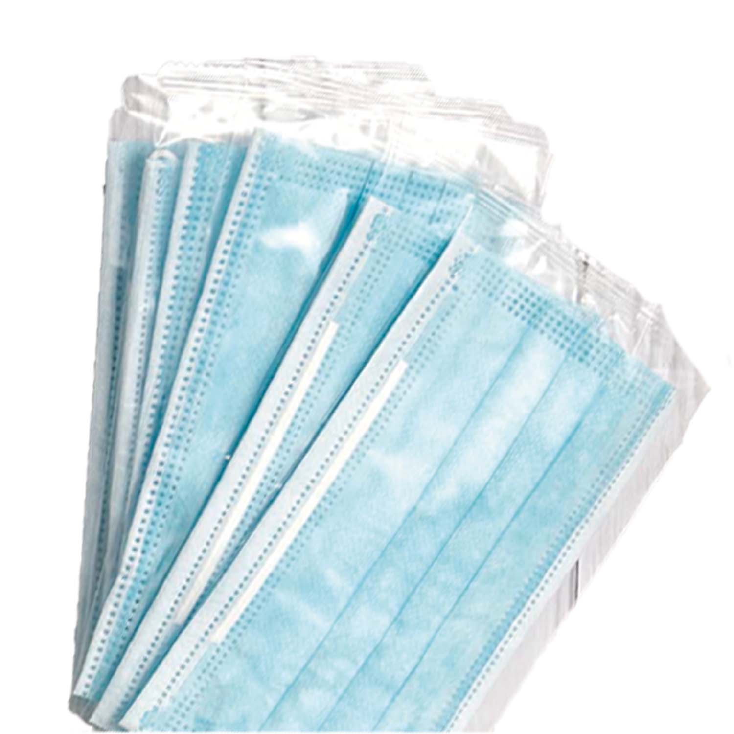 Tapabocas Azules caja x 50 UND (Empaque Individual) - Ideal para Clínicas y Droguerías